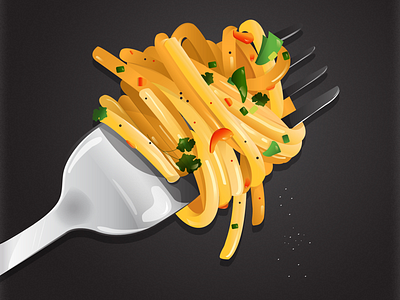 Spaghetti 🍝 food vector. illustrator.