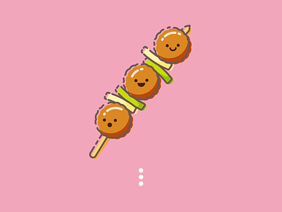 Kebab Menu Icon cartoon cute icon illustration kebab pixelgami print