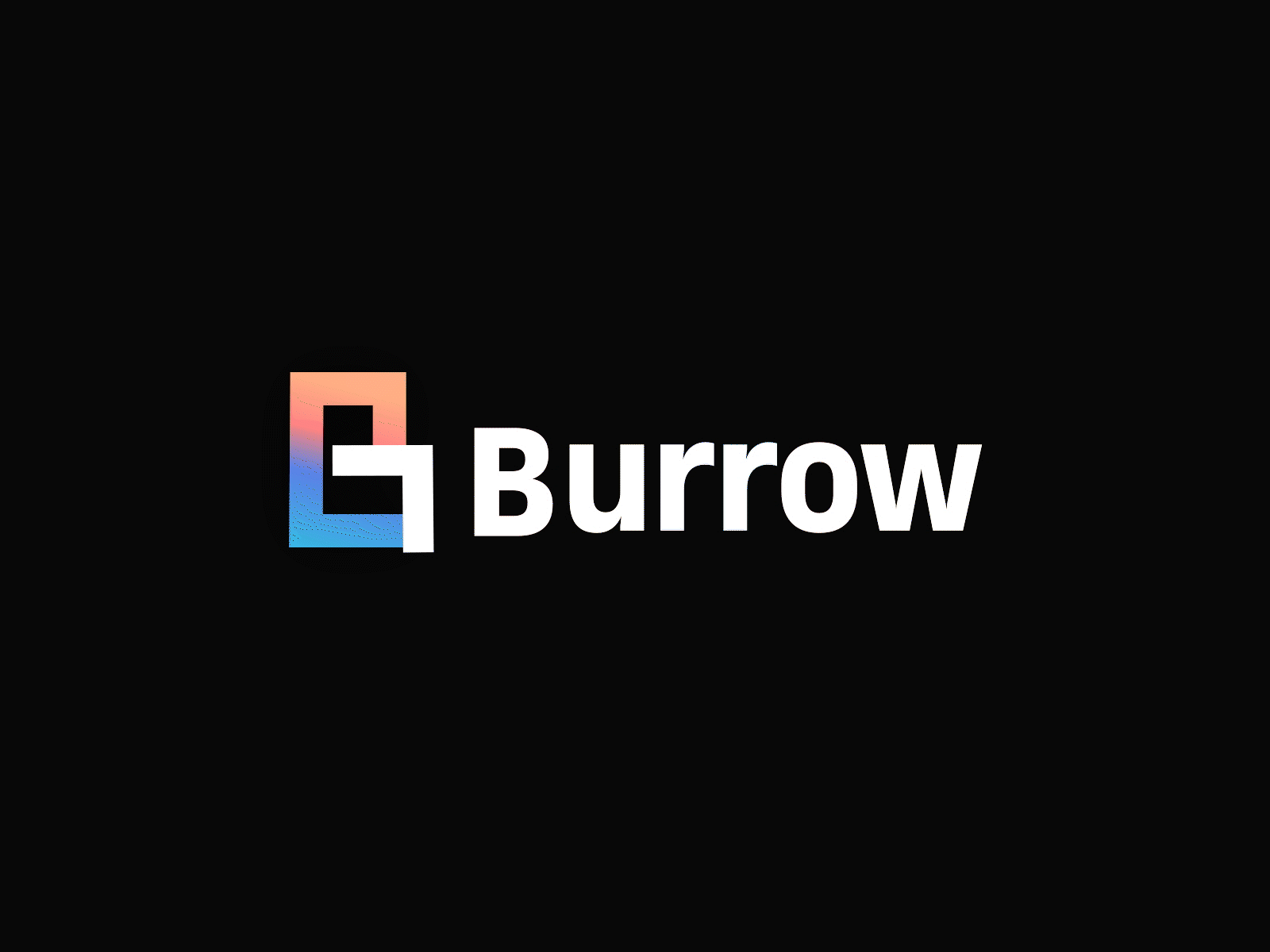 Burrow logo animation animated animated gif animation design illustraion illustration logo motion motion design vector