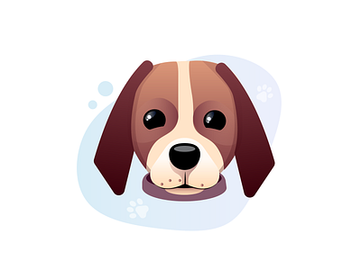 Ron bark barking beagle best friend blob cute dog design dog dog illustration doggy dogs illustration pack paw paw print pup puppy