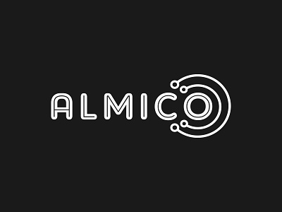 Almico almico brand dark ui design identity logo vector