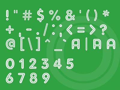Almico numbers & symbols almico character esten font font design font family numbers symbols