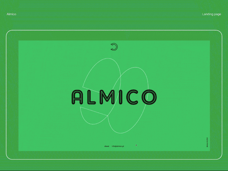 Almico Web after effects almico animated gif animation animation 2d animation after effects business consulting logo logotype logotype design ui ui design ux ux design web website website design