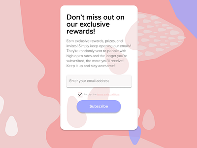 Daily UI :: 026 :: Subscribe 026 100daysofui app challenge daily 100 challenge daily ui dailyui design figma illustration subscribe ui