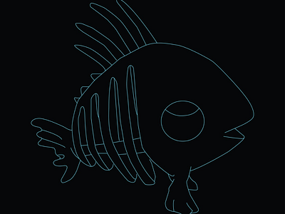 Skeleton fish