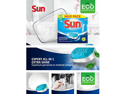 Sun Unilever Amazon landing keyvisual, banner and cards