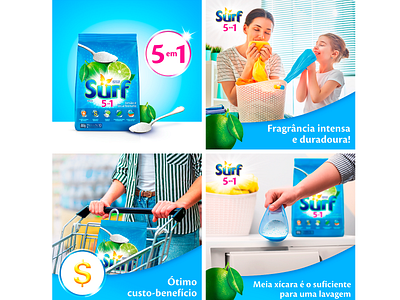 Surf Unilever Amazon cards for product landings