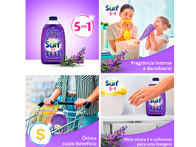 Surf Unilever Amazon cards for product landings