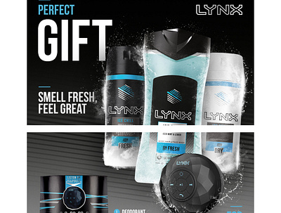 Lynx (Axe) Unilever Amazon landing keyvisuals branding design illustration
