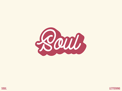 lettering for Soul branding design flat icon illustrator lettering logo typography vector weekly warm up