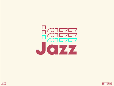 Lettering for Jazz brand branding design icon illustrator lettering logo typography weekly warm up