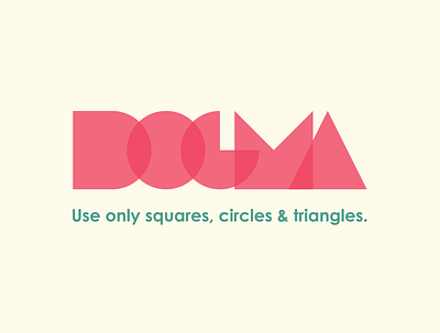 DOGMA design flat illustration illustrator lettering logo minimal typography vector weekly warm up