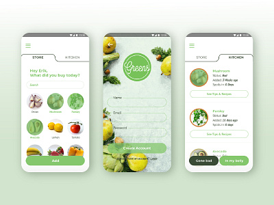 Greens Fresh-Produce Tracking Mobile App