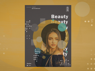 Beauty poster abstract design illustration minimal photoshop poster