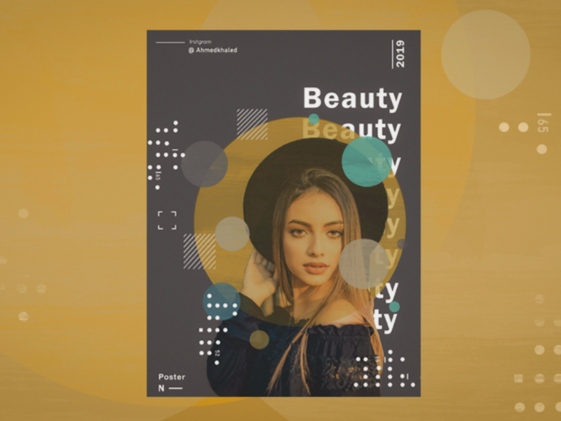 Beauty poster by Ahmed Khaled on Dribbble