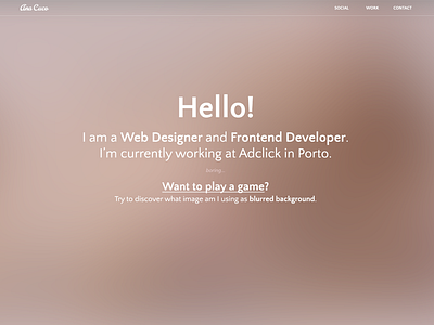 Portfolio - New Layout frontend portfolio webdesign
