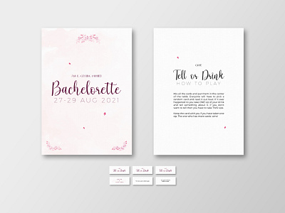 Bachelorette Game vol.2 a4 bachelorette design flyer game