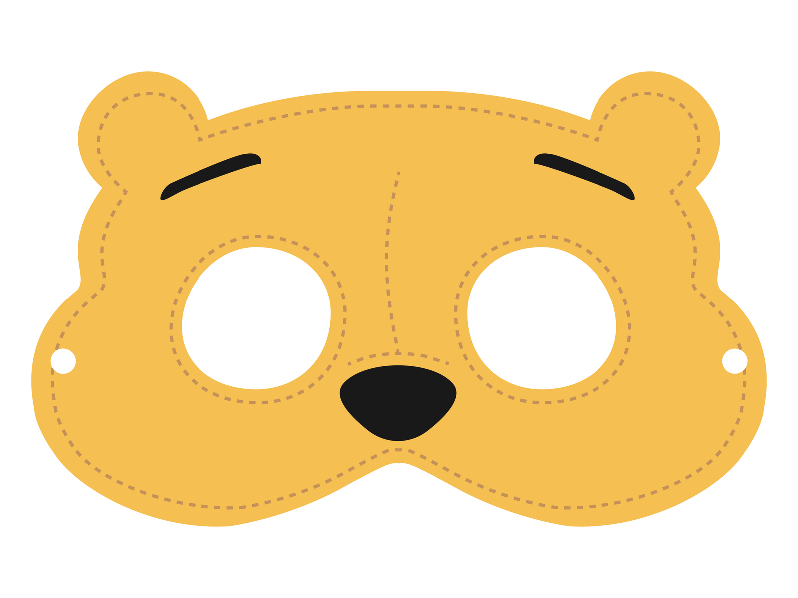 Winnie the Pooh mask Ana Cuco on