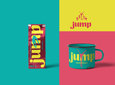 CAFE JUMP argentina branding coffee design dribbbleweeklywarmup illustration logo logotype packagin vector