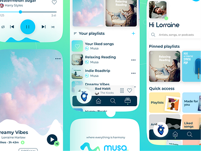 Musa | Music App - Mobile App Design