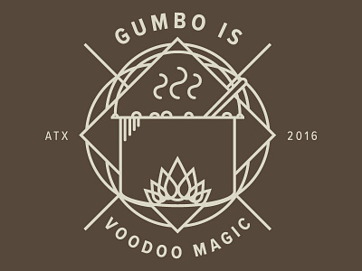 Gumbo party koozies fire flame food gumbo pot