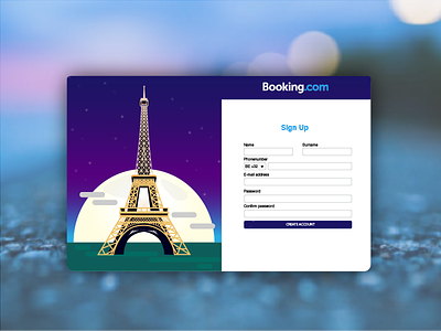 Daily UI 001 - Signup Form artwork daily ui form line art sign up travel agency ui ux