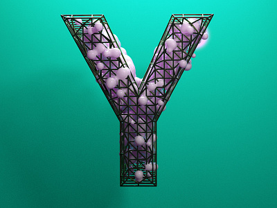 Y – 36 Days Of Type 36 days of type 3d character cinema 4d letterform modelling typography