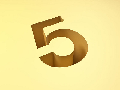 5 - 36 Days Of Type 1 3d cinema 4d letterform material physical render type