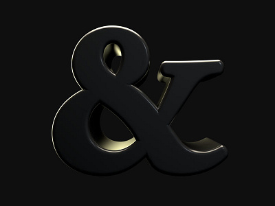 & Ampersand - 36 Days Of Type 36 days of type 3d ampersand cinema 4d letterform material physical render type