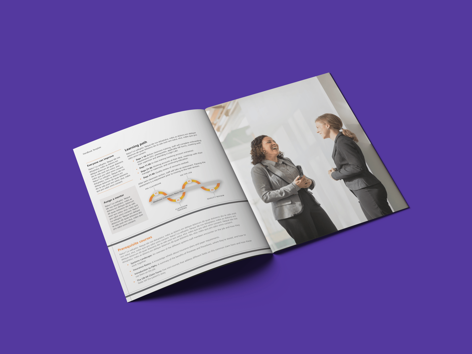 Handbook Template by Hannah Shie on Dribbble