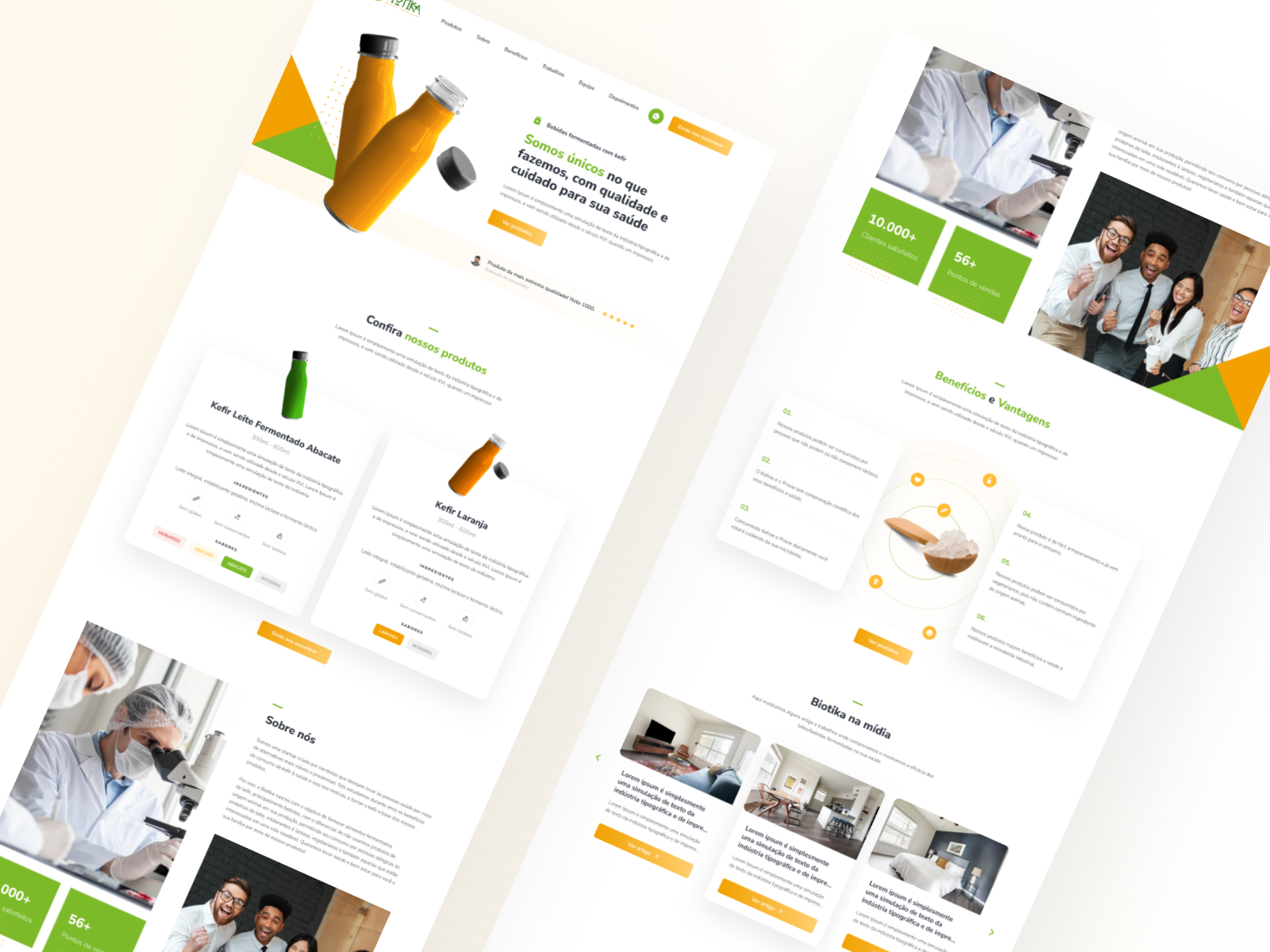 Biotika | Landing Page by Gabriel da Silva on Dribbble