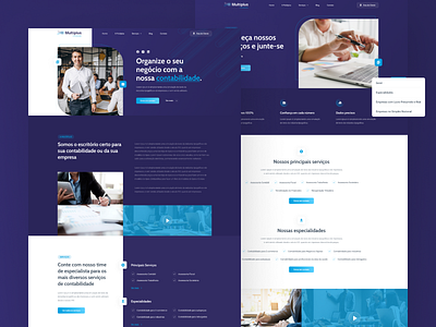 Multiplus Contabilidade | Website clean design design interface mobile ui user experience ux