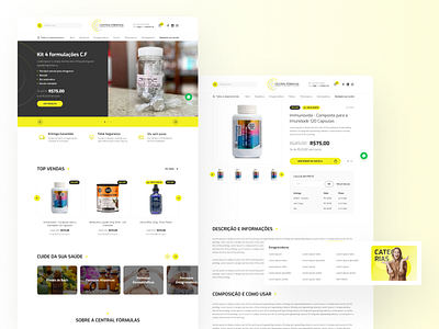 Central Fórmulas | E-commerce clean design design interface mobile ui user experience ux