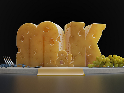 MK - Cheese 3d cheese cinema4d render still life