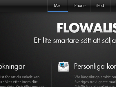 Flowalist black flowalist icon iphone ipod logo mac menu