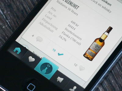 Drickit beverage droid serif icons ios iphone league gothic logo menu tab bar whisky