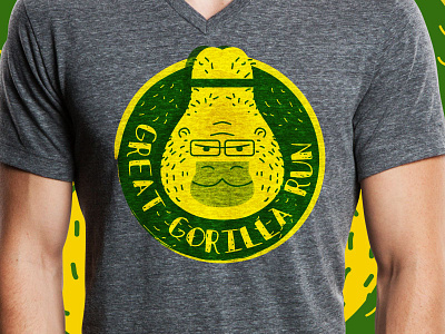 Great Gorilla Run cause gorilla illustration shirt