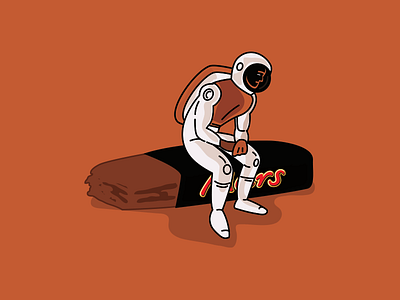 Mars illustration matt damon t shirt tee