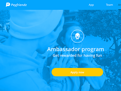 Ambassadors job landing recruit web