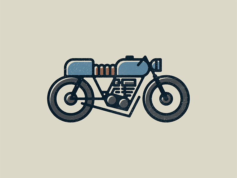 Moto illustration motorcycle cafe racer design moto vector print bike motorcycles