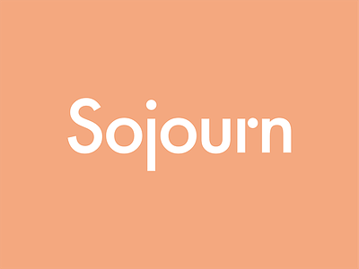 Sojourn branding editorial header identity lettering logo magazine modern sojourn typography word mark zine