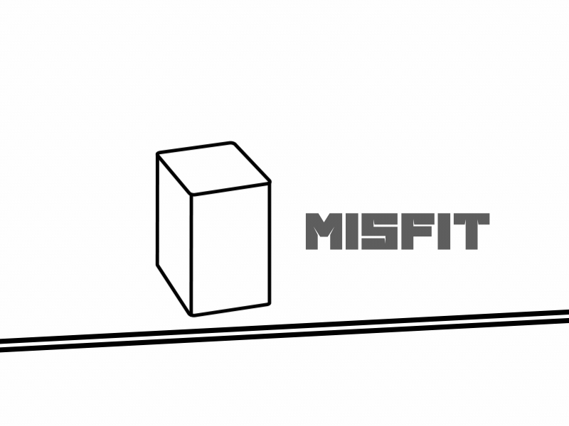 Misfit eccentric freak gif icon misfit oddball offbeat outsider peg