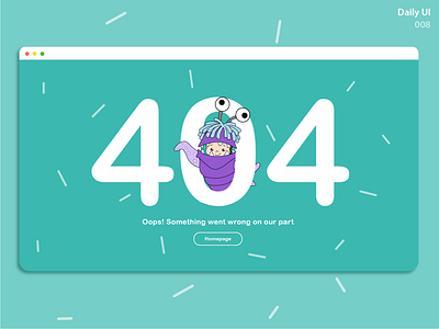 404 Page_DailyUI 008 008 404 404 error page dailyui dailyuichallenge error page illustration