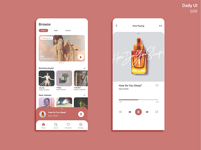 Music Player_DailyUI 009 009 dailyui dailyuichallenge music player