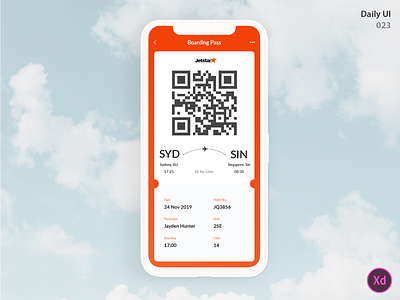 Boarding Pass_DailyUI 024 024 boarding pass daily ui 024 dailyui dailyuichallenge