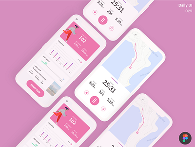 Map_DailyUI 029 029 dailyui dailyui29 dailyuichallenge map running app