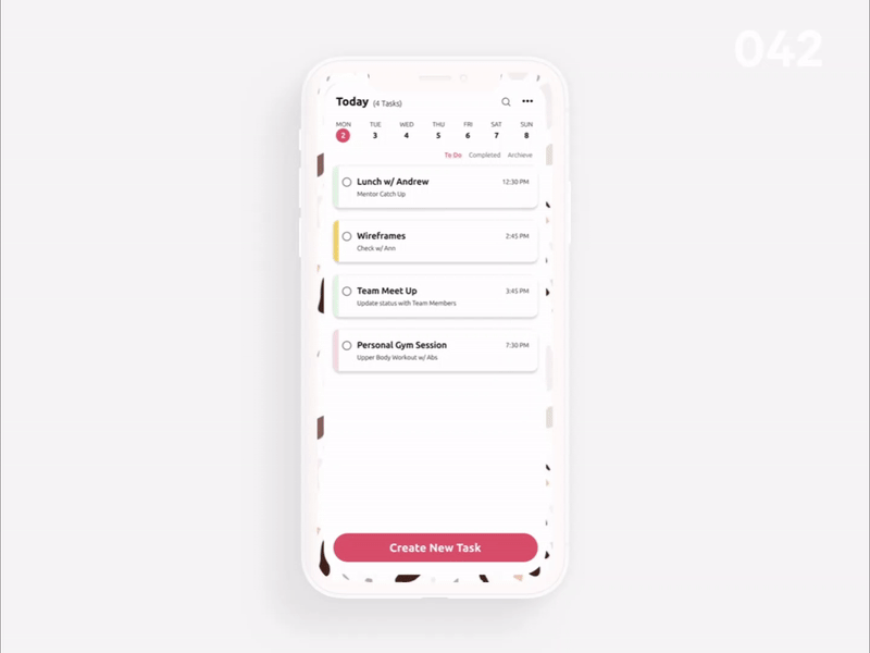 To Do List_DailyUI 042 042 daily ui 042 dailyui dailyui 042 dailyuichallenge to do list