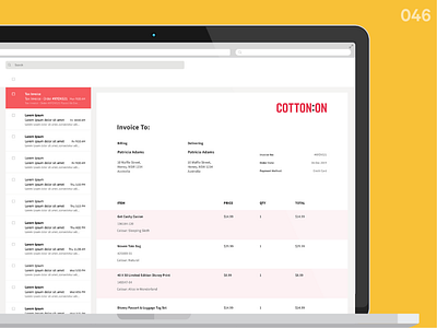 Invoice_DailyUI 046 046 dailyui dailyui 046 dailyui046 dailyuichallenge invoice