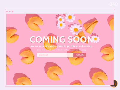 Coming Soon_DailyUI 048 048 coming soon coming soon page dailyui dailyui 048 dailyuichallenge