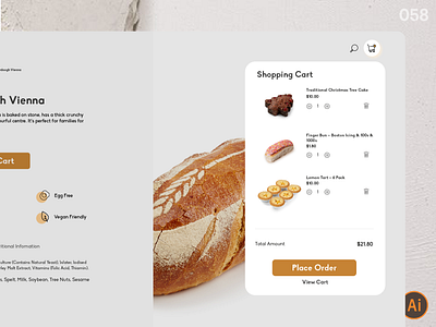 Shopping Cart_DailyUI 058 058 cart daily ui 058 dailyui dailyui 058 dailyuichallenge ecommerce shopping cart